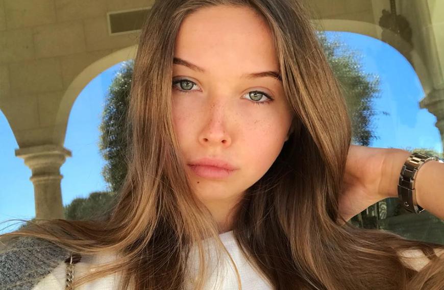 Schon vor ihrem großen Erfolg zeigte sich die 15-jährige Modelanwärterin selbstbewusst im Netz.