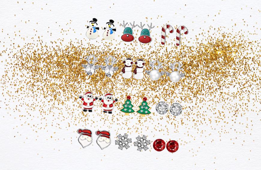 Wenn du dich nicht entscheiden kannst, welche Weihnachtsfigur du am liebsten magst, dann gibt es dieses niedliche Set von Hicarer, das 12 verschiedene Ohrstecker enthält. Ob Weihnachtsmänner, Tannenbäume oder Zuckerstangen – für jeden Geschmack ist das passende Paar dabei. Shoppe die Ohrringe hier für rund 21 Euro.