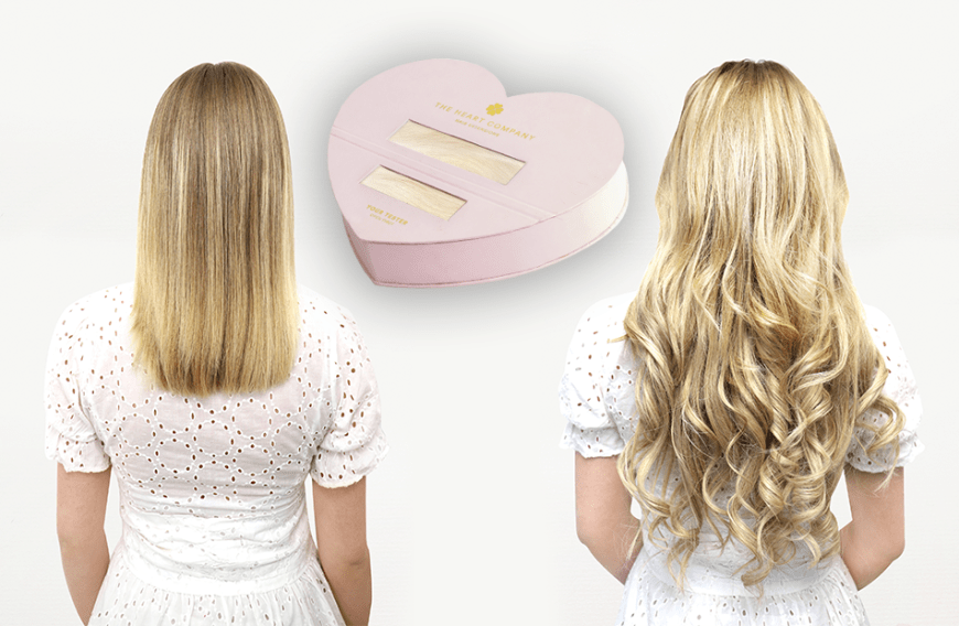 Du wünschst dir längeres, volleres Haar? Die Clip-in-Extensions von The Heart Company sind einfach und schnell anzubringen, ohne dein eigenes Haar zu beschädigen und deutlich günstiger, als eine permanente Haarverlängerung. Die Brand bietet eine große Auswahl an Farben und Styles. Alle Haarteile sind 50 cm lang und bestehen aus 100 Prozent glattem, natürlichem Echthaar. Auch die Verpackung in süßer Herzform überzeugt. Das Beste: Du kannst durch das kleine transparente Fenster auf der Vorderseite ganz easy erkennen, ob die Extensions zu deiner Haarfarbe passen, ohne sie öffnen zu müssen. So gelingt dir das perfekte Match! Hier kannst du die Extensions ab ca. 69 Euro shoppen.