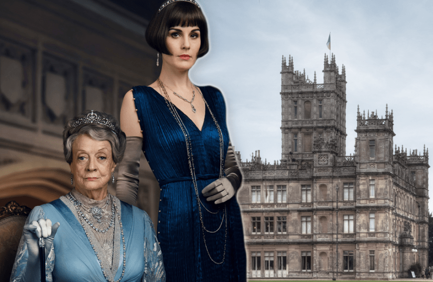 Highclere Castle (r.) ist der Drehort von