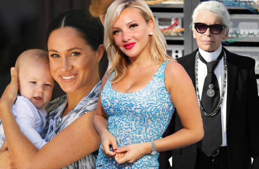 Was haben Evelyn Burdecki (m.), Karl Lagerfeld (r.) und Prinz Harrys Sohn Archie (l.) gemeinsam? Sie prägten den