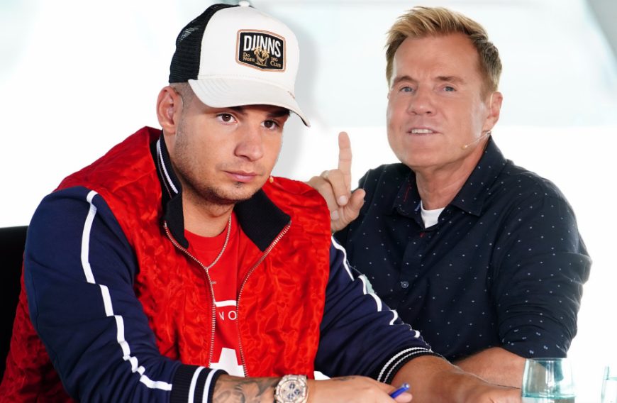 Pietro Lombardi (l.) überzeugt durch die Leichtigkeit, die der sympathische DSDS-Gewinner ausstrahlt. Aber wie Dieter Bohlen (r.) verrät, lief es nicht immer leicht mit dem