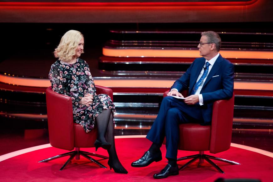 Ende 2019 war sie Gast in Günther Jauchs Sendung