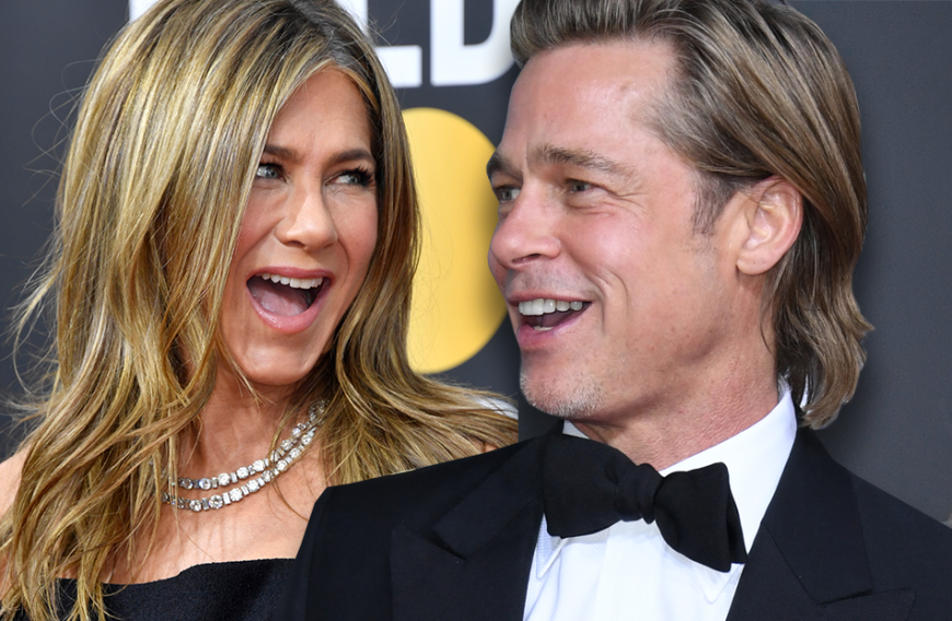 Jennifer Aniston und Brad Pitt waren beide bei den Golden Globes.