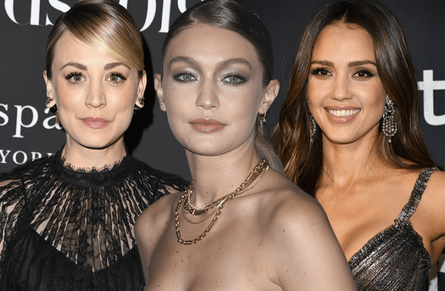 Kaley Cuoco, Gigi Hadid und Jessica Alba (v.l.n.r.)kaschieren kleine Beauty-Makel ganz einfach mit Make-up.