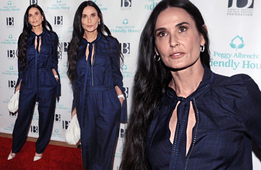 Demi Moore schockiert mit ihrem Aussehen: Die Mutter dreier erwachsener Töchter hat sich sichtlich runtergehungert und soll nur noch knappe 45 Kilo wiegen, bei einer Größe von 1,64 Meter. Ihr Gesicht ist eingefallen und ihr dünner Körper scheint unter weiten, lockeren Outfits versteckt werden zu müssen.