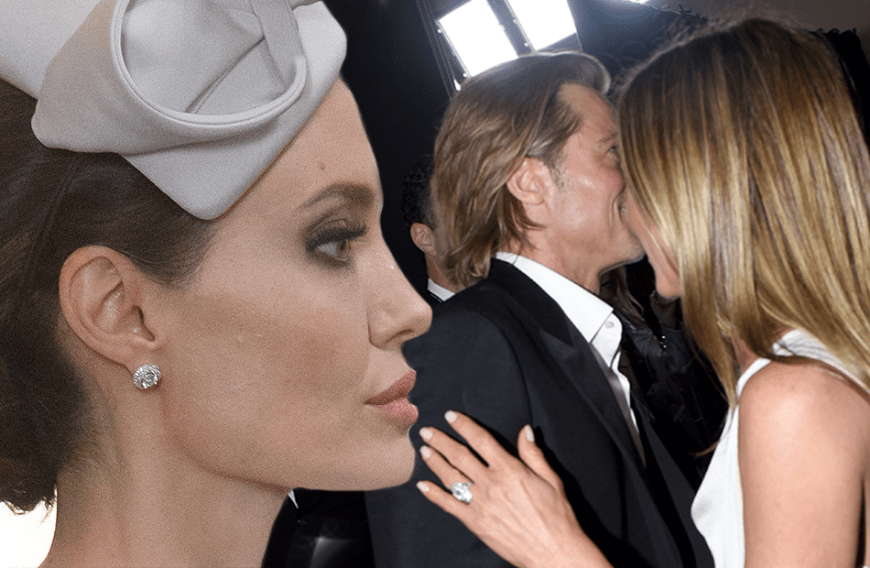 Brad Pitt und Jennifer Aniston (r.) turtelten bei den SAG-Awards. Ein Stich ins Herz für Angelina Jolie.