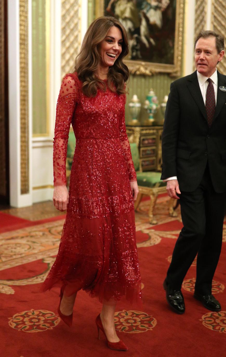 Lady in Red! Herzogin Kate sorgte beim