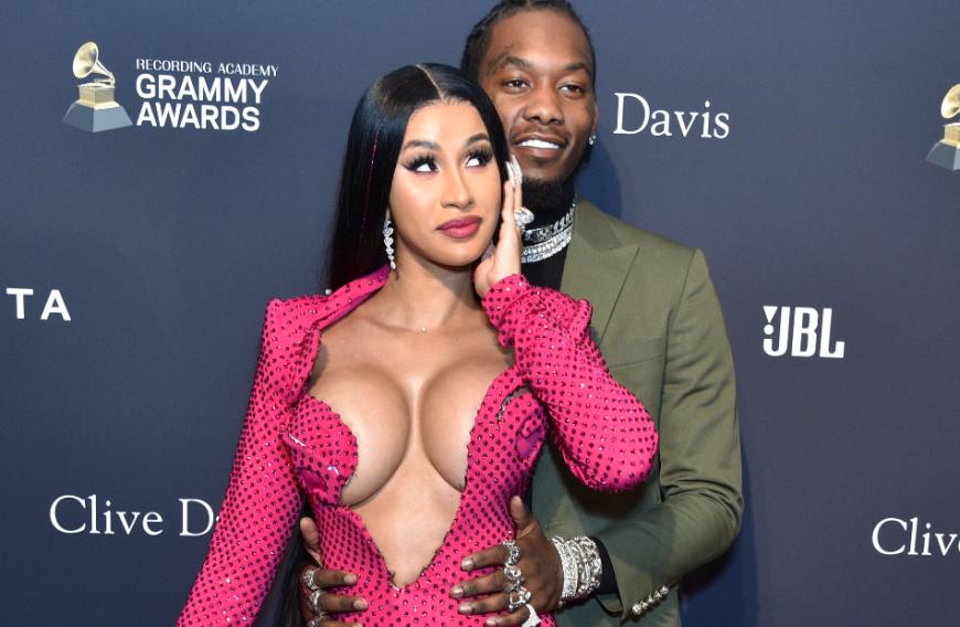 Mehr geht nicht: Cardi B ließ bei den 62. Grammys tief blicken: Sie erschien gemeinsam mit ihrem Ehemann, dem Rapper Offset, auf dem Red Carpet, doch der ging neben seiner Frau und ihrem XXL-Dekolleté eher unter ...