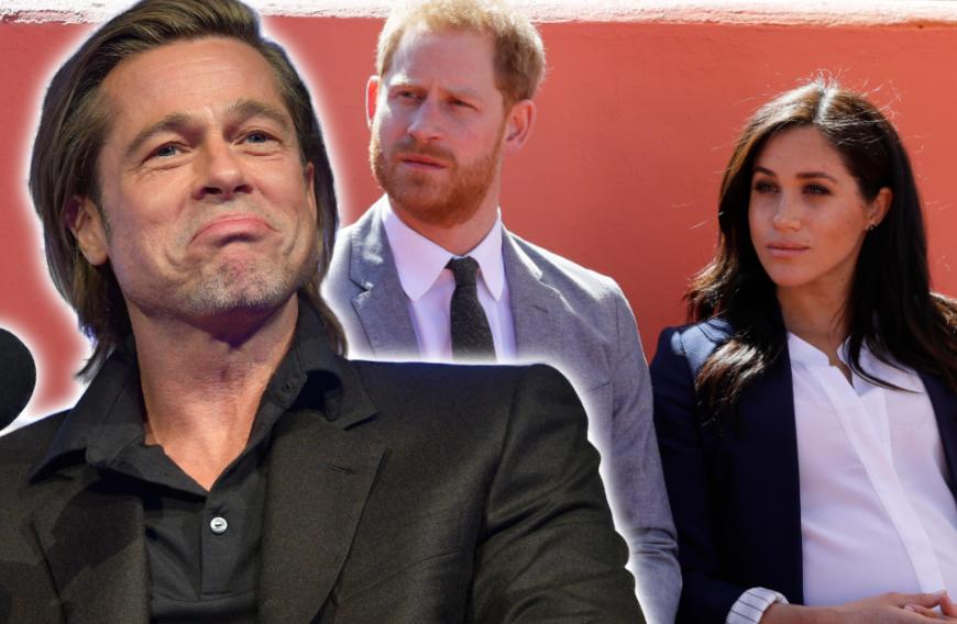Trotz Abwesenheit sorgte Brad Pitt bei den BAFTA Awards für die Lacher des Abends - allerdings auf Kosten von Herzogin Meghan und Prinz Harry.