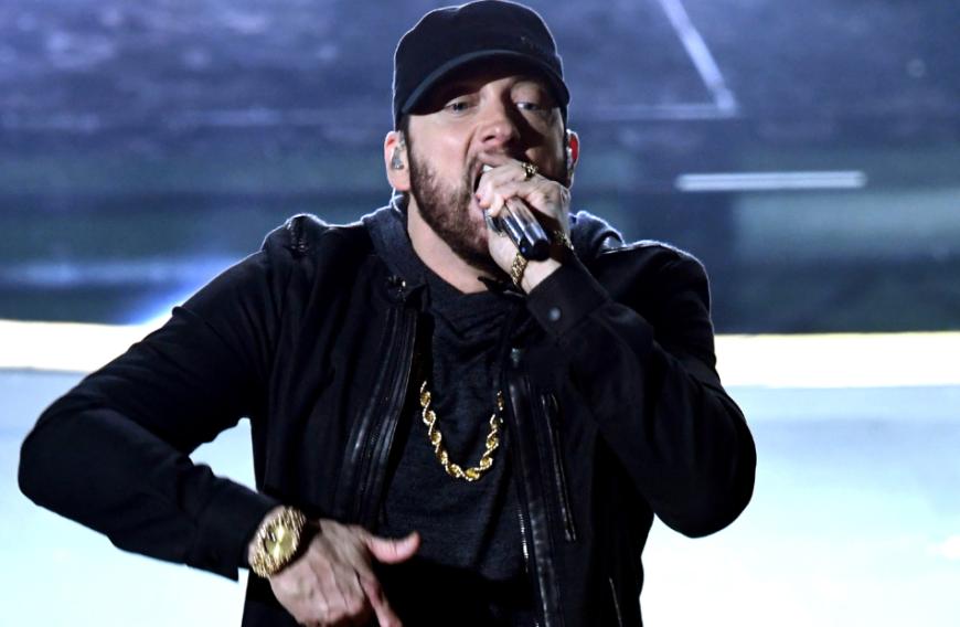 ... plötzlich stand nämlich Eminem auf der Bühne!