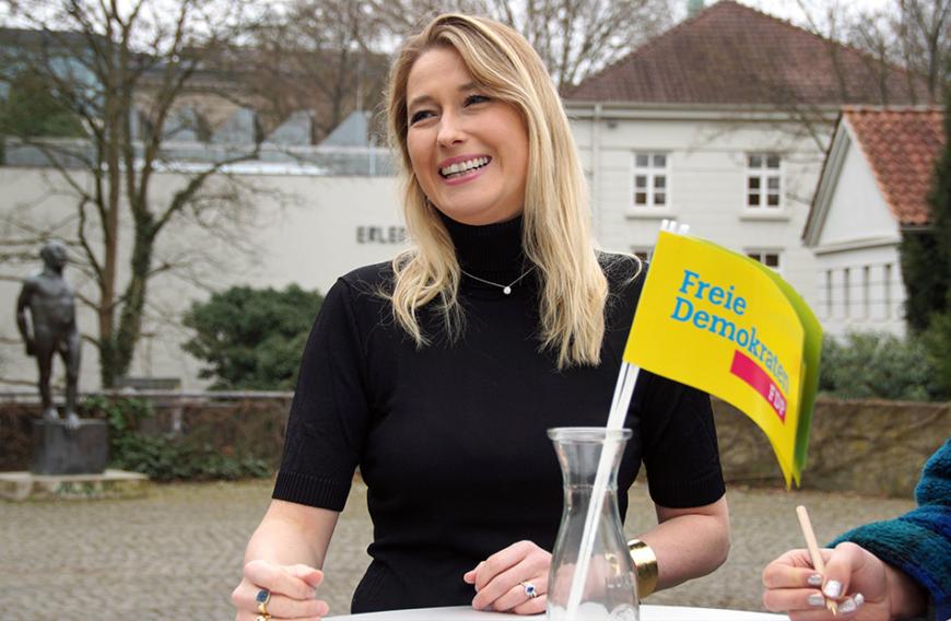 Die FDP-Politikerin ist schon im siebten Monat.