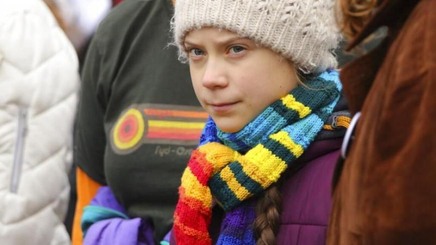 Eigentlich demonstriert die 17-Jährige auf den Straßen der Welt.