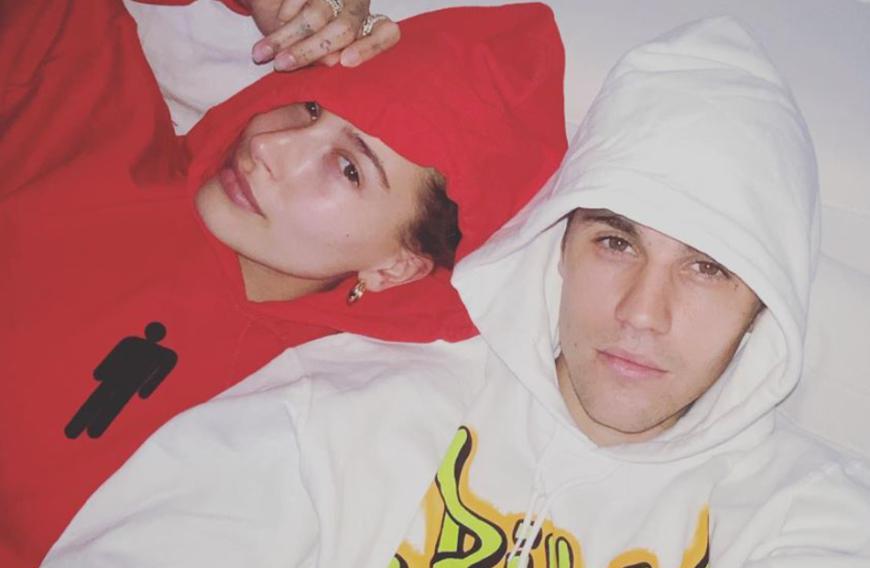 Partnerlook-Alarm bei den Biebers: Offensichtlich sind die beiden riesige Fans von Hoodies mit Kapuze.