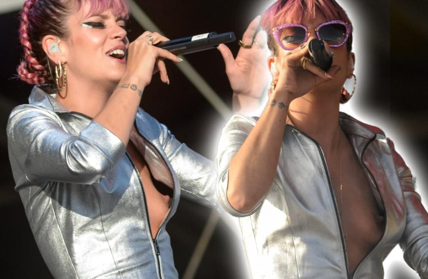 Ups! Ob Lily Allen bei ihrem Auftritt vor einigen Jahren aufgefallen ist, dass ihr Silberner Space-Jumpsuit nicht an Ort und Stelle saß? So oder so gewährte die Musikerin ihren Fans extreeeeem tiefe Einblicke ...