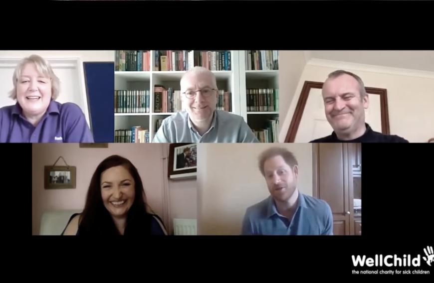 In einer Videokonferenz mit Verantwortlichen der Charity-Organisation