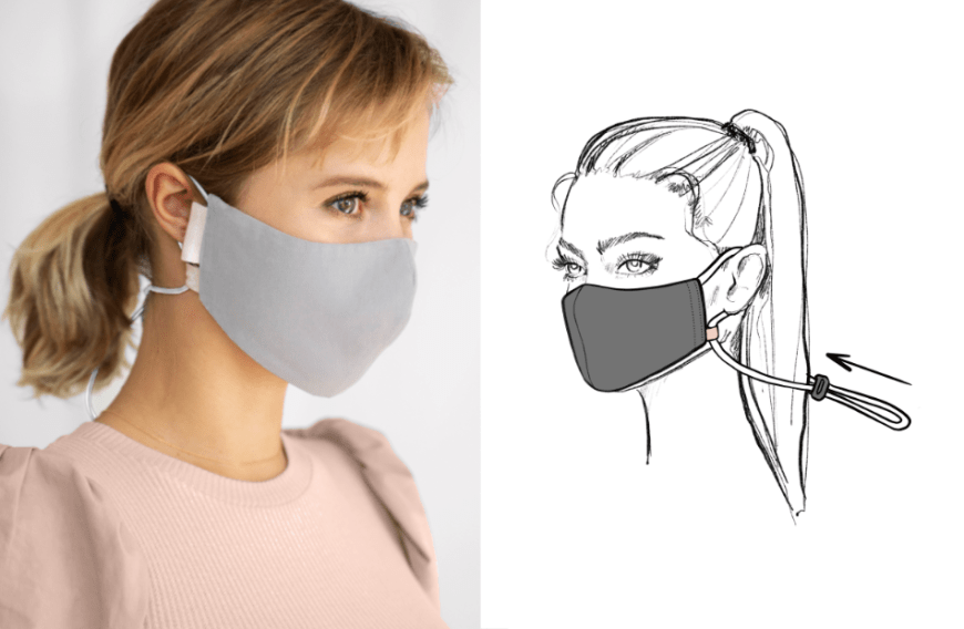 Das Besondere an den Masken von Mime et moi: Sie sind individuell verstellbar! Dank eines smarten Verschlusses kannst du die Größe an deine Bedürfnisse anpassen. Hier kannst du eine Mime Maske für 19 Euro shoppen.