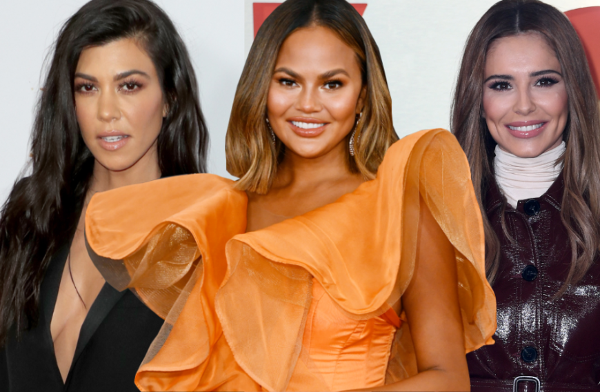 Stars wie Kourtney Kardashian, Chrissy Teigen und Cheryl Cole (v.l.n.r.) setzen auf die pflegenden Eigenschaften von Aloe vera.