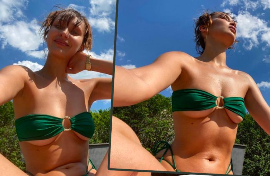 Heiß, heißer, Bella Hadid! Das Topmodel zeigte sich jetzt in ultraknappem Bikini beim Sonnenbaden. Hot!