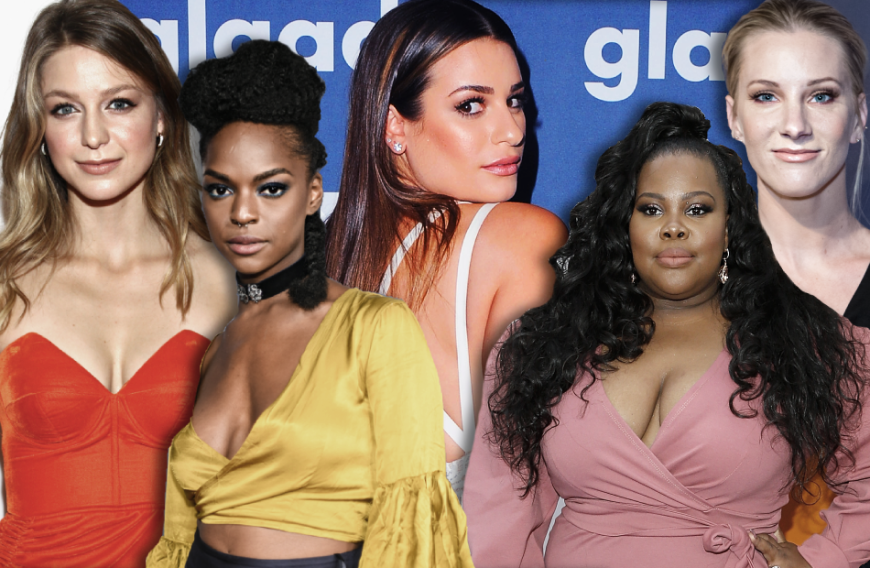 Alle gegen Lea Michele (m.): Melissa Benoist, Samantha Marie Ware, Amber Riley und Heather Morris (v.l.n.r.) haben sich gegen ihre Ex-Kollegin verschworen.