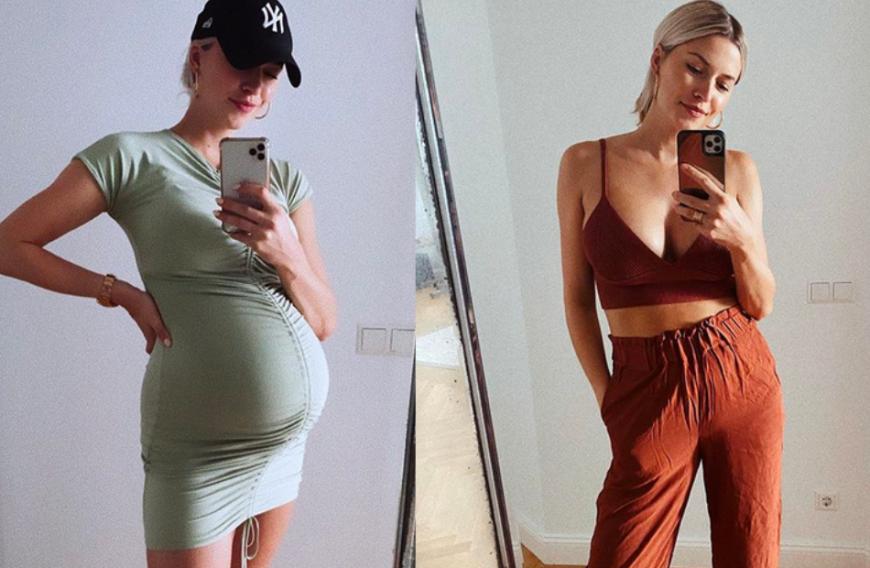 Wow, zwischen diesen beiden Fotos von Lena Gercke liegen gerade mal 16 Tage!!! Am 6. Juli brachte die Beauty Tochter Zoe zur Welt. Von überflüssigen Babypfunden ist bei der Beauty nichts mehr zu sehen. Krass!