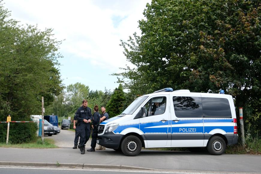 Die Polizei sperrte das Gelände ab.