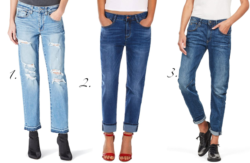 Boyfriend-Jeans lenken wiederum von kräftigen Oberschenkeln ab.
1. find.