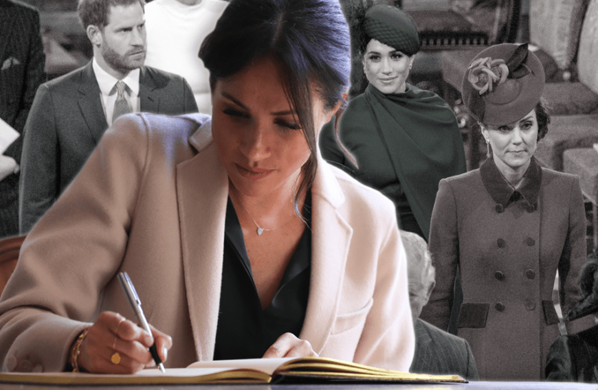 Liebes Tagebuch ... Von Anfang an soll Meghan ihre Erlebnisse im Königshaus zu Papier gebracht haben. Harry bemüht sich angeblich noch, seine Frau von der Veröffentlichung ihres brisanten Enthüllungsbuches abzuhalten.