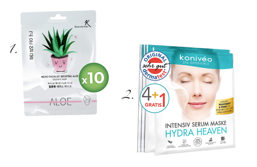Diese Masken spenden ebenfalls ausreichend Feuchtigkeit:
1. Beauty Kei