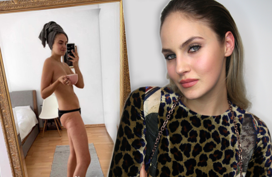 Auch Topmodels haben Cellulite. Ex-GNTM-Zweite Elena Carrière zeigt ihre mit einem Spiegelselfie auf Instagram.