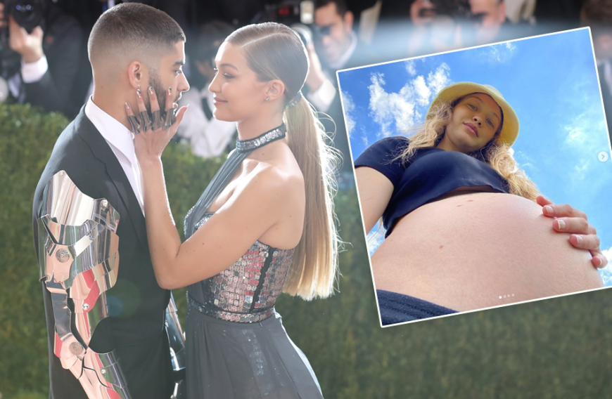 Wie schön! Supermodel Gigi Hadid und Sänger Zayn Malik erwarten ihr erstes Baby. Dass es nicht mehr lange dauern kann, zeigt Gigi mit einer Handyaufnahme von unten.