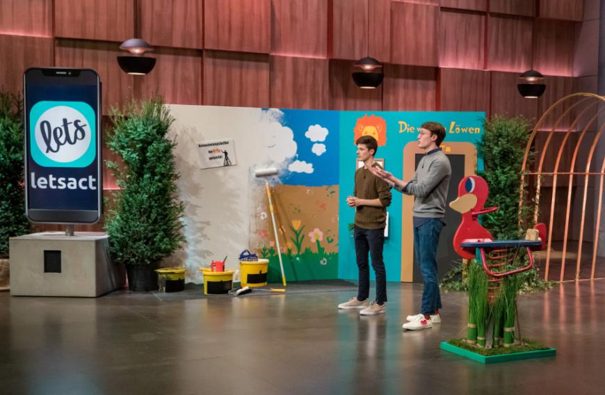 Ludwig Petersen und Paul Bäumler stellen ihre Unternehmensidee