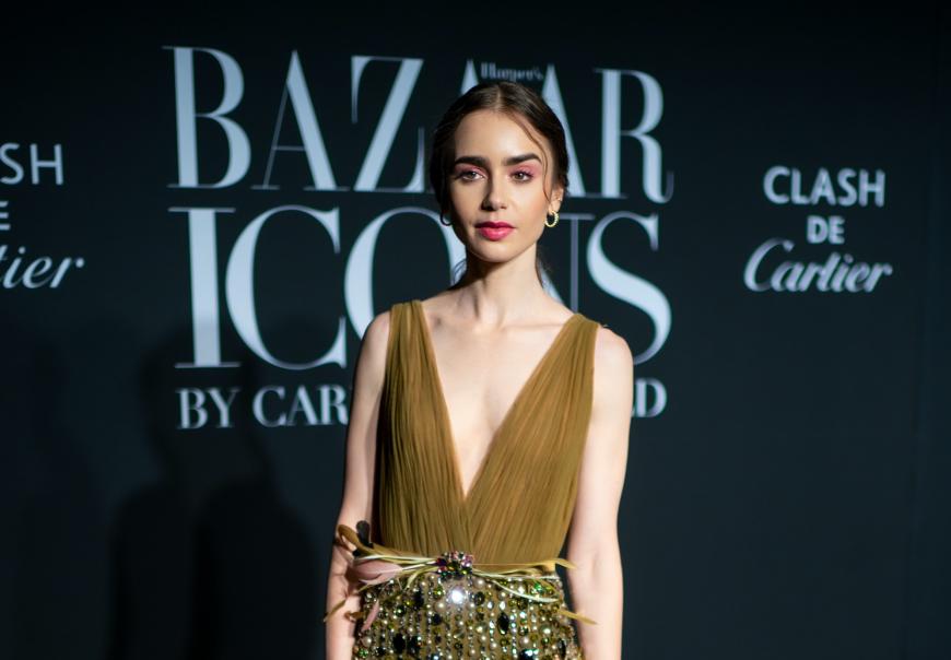 Schmales Gesicht, knochiges Dekolleté, spitze Schulterblätter: Lily Collins ist nur noch ein Schatten ihrer selbst.