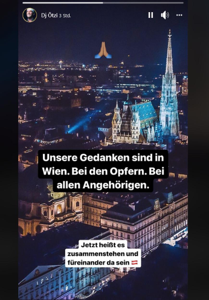 DJ Ötzi und weitere Schlager- und Volksmusikstars zeigten sich solidarisch gegen den Terror.