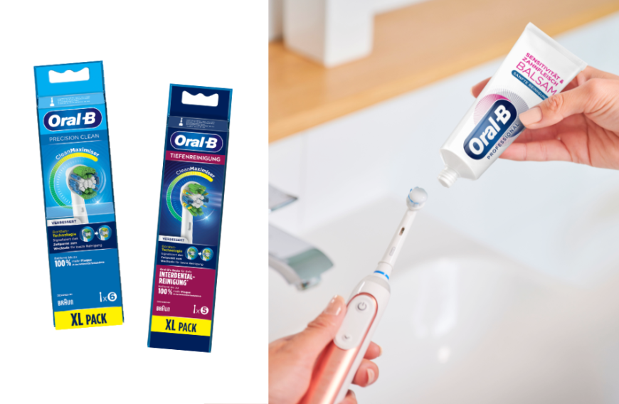 Vom führenden Zahnpflege-Experten Oral-B gibt es jetzt zwei tolle Neuigkeiten. Unter anderem haben die Austeckbürsten ein nützliches Upgrade bekommen. Sie verfügen jetzt über die sogenannte
