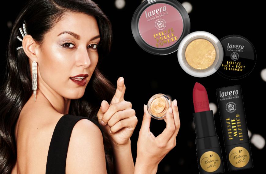 Rebecca Mir macht es vor: An den festlichen Tagen des Jahres bretzeln wir uns richtig auf und bringen unseren eigenen Red Carpet Look auf den Wohnzimmerteppich. Die Besonderheit: Die neue Limited Edition von lavera ist angelehnt an das glamouröse Make-up der goldenen Zwanziger Jahre. Zu der Range zählen ein