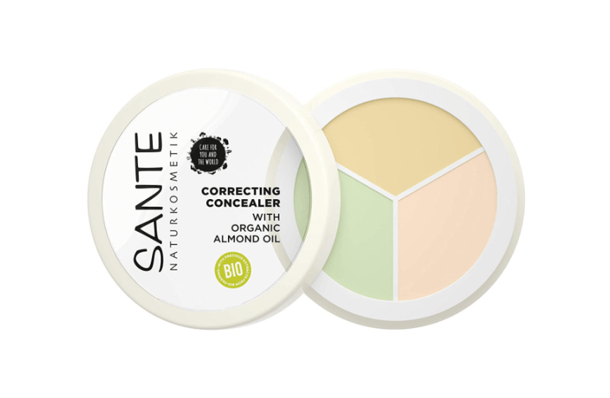 Mit dem ″Correcting Concealer″ von Sante Naturkosmetik werden sowohl Augenringe als auch Rötungen und Unebenheiten ausgebessert.