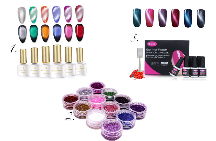Mit diesen Produkten gelingen dir die Samt-Nägel:
1. Born Pretty