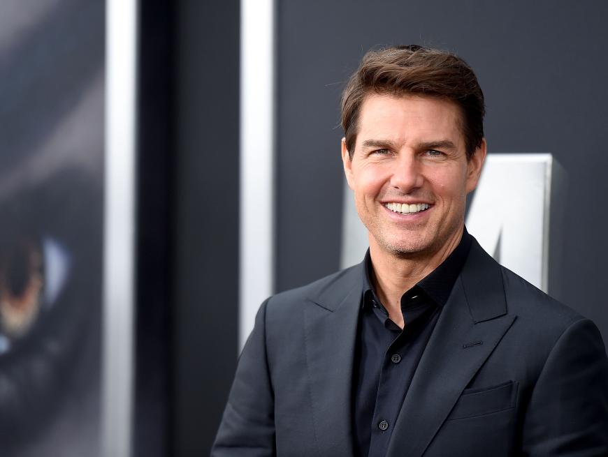 Tom Cruise kommt aus dem Strahlen gar nicht mehr heraus.