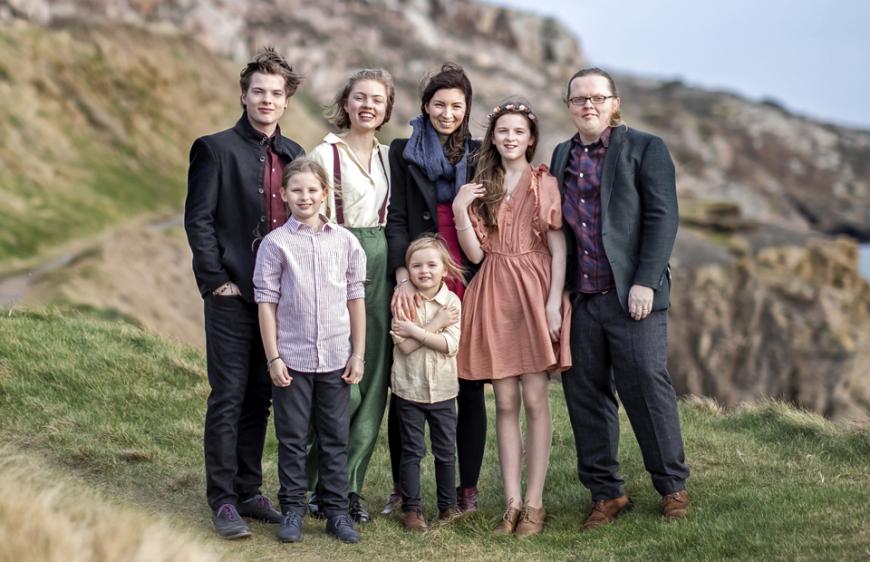 Angelo Kelly und seine musikalische Familie.