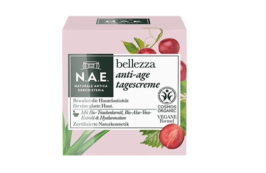 Die ″Bellezza Anti-Age Tagescreme″ von N.A.E. bewahrt laut Hersteller die Elastizität der Haut und sorgt für eine glatte Haut.