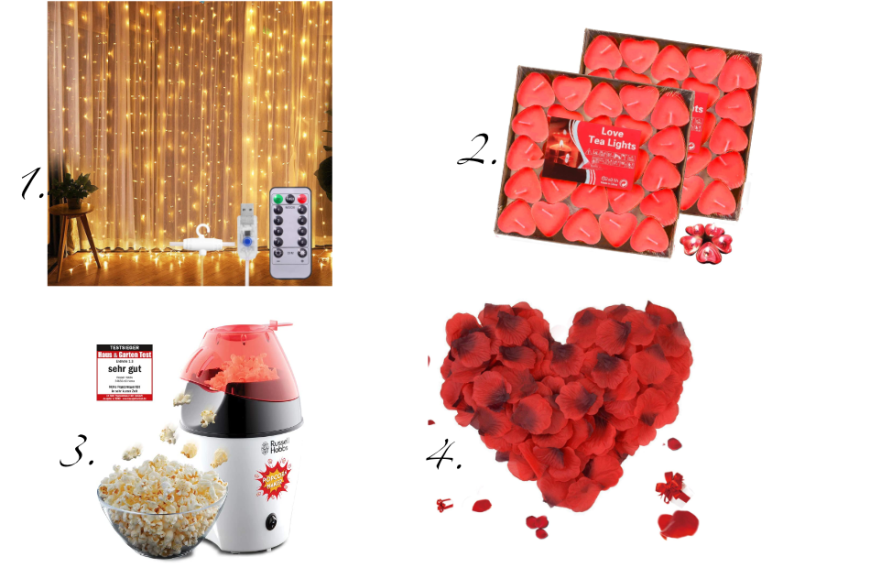 Oder schaffte eine romantische Filmkulisse im Wohnzimmer:
1. SUNNEST LED