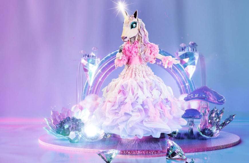 Ebenfalls enthüllt wurde dieses funkelnde Kostüm: das Einhorn!