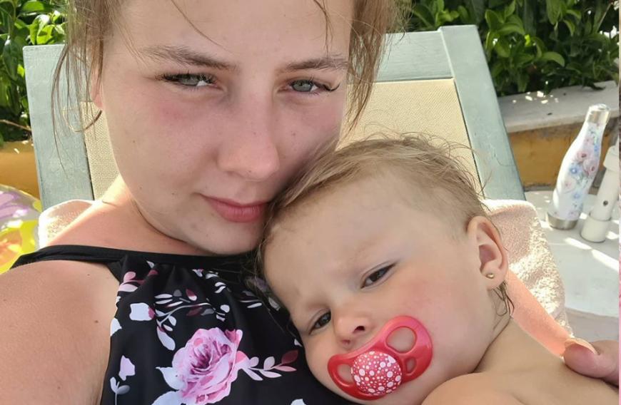 Aus ihrem jahrelangen Kinderwunsch hatte Sarafina Wollny, hier mit Nichte Cataleya, noch nie ein Geheimnis gemacht.