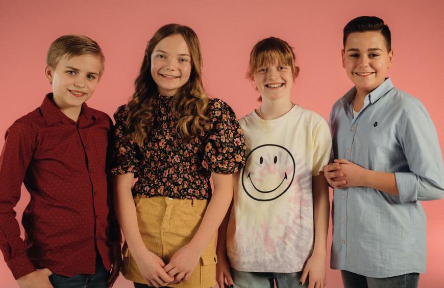 Wer die vier Kids sind, erfähsrst du im Interview auf OKmag.de.