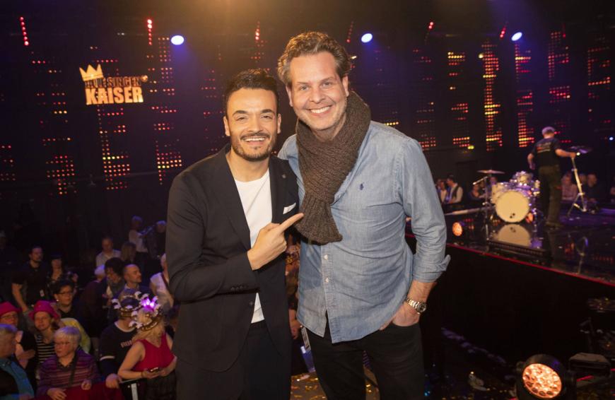 Christian Geller (rechts) mit Giovanni Zarrella.