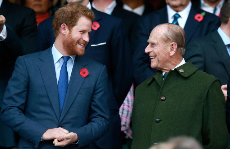Prinz Philip und Prinz Harry hatten eigentlich ein gutes Verhältnis ...