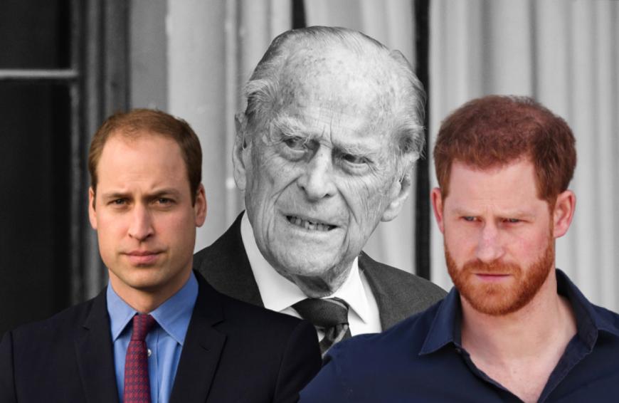 ... doch nach der Trauerfeier sah man William und Harry - und Herzogin Kate - endlich wieder Seite an Seite.