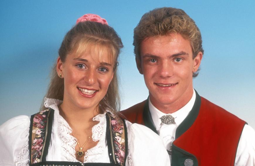 Stefanie Hertel und Stefan Mross – ein Bild aus dem Jahr 1995.