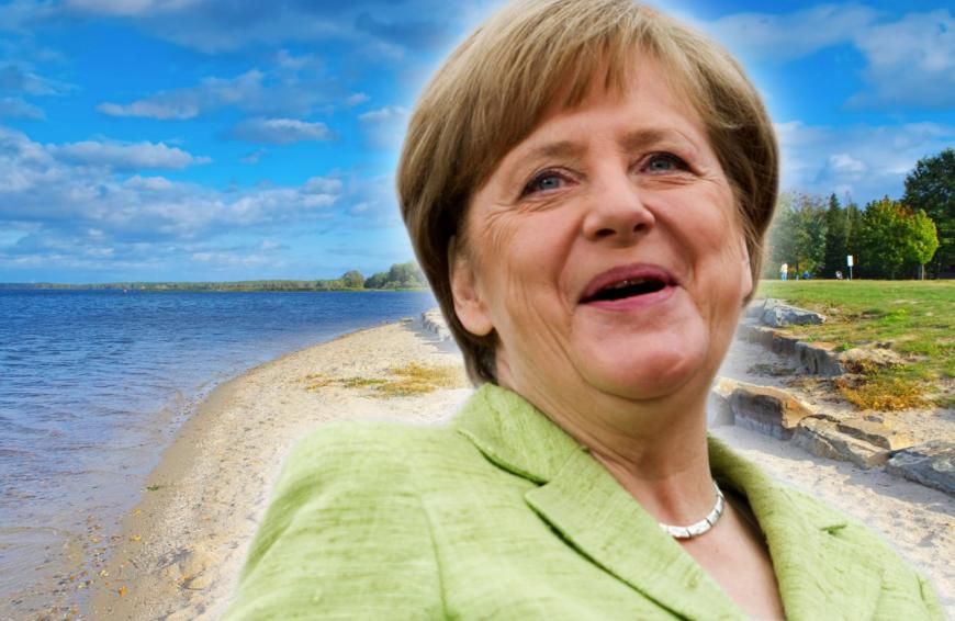 In der Lausitz, dem Heimatdorf ihres Mannes Joachim Sauer, scheint Angela Merkel einen kleinen Rückzugsort gefunden zu haben.
